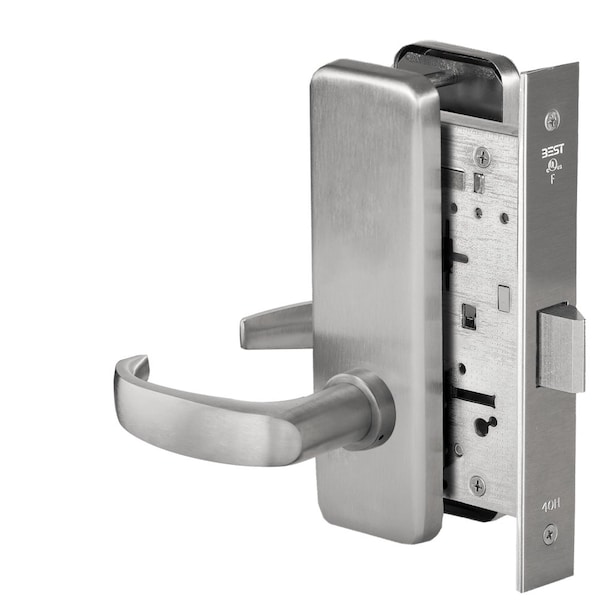 Best Grade 1 Passage Mortise Lock, 14 Lever, J Escutcheon, Non-Keyed, Satin Chrome Fnsh, Field Reversible 45H0N14J626 - main